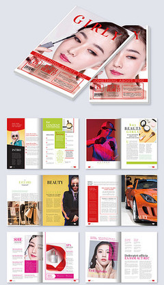 AI畫冊(cè)排版設(shè)計(jì)模板 智能化美學(xué)與素材資源一站式獲取